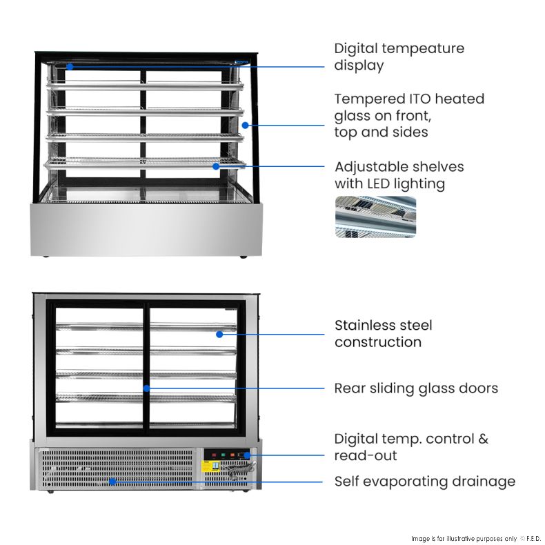Bonvue Deluxe Chilled Display Cabinet - SLP850C