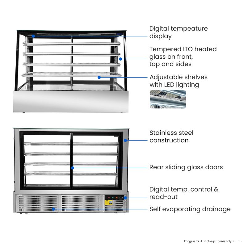 Bonvue Deluxe Chilled Display Cabinet - SLP860C