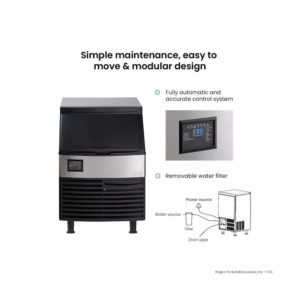 Blizzard SN-210P Air Cooled Cube Ice Maker - 95 Kg