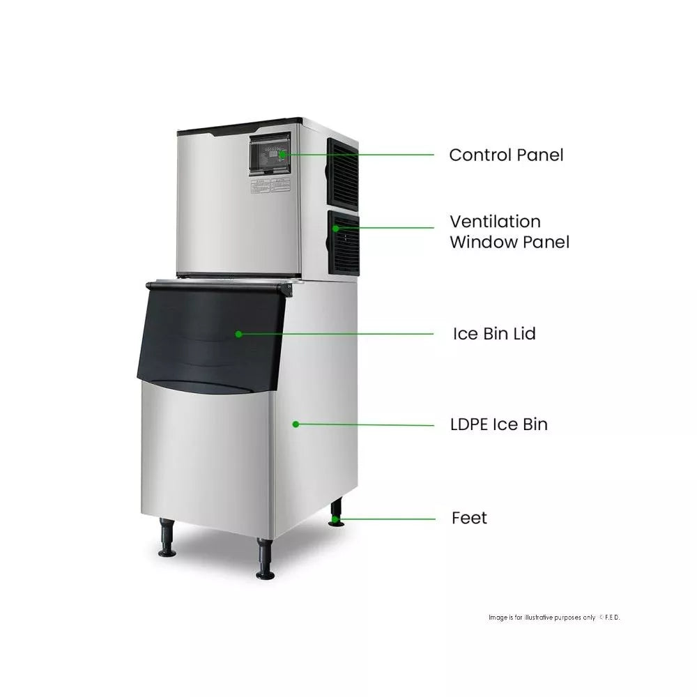 Blizzard SN-420P Air Cooled Cube Ice Maker - 189 Kg