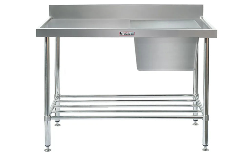 Simply Stainless Sink Bench with Splashback
