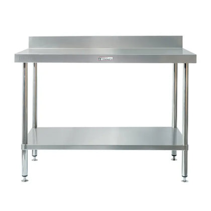 Simply Stainless / SS02.0600 / Stainless Work Bench with Splashback- 600mm Wide / 25kg / W600 x D600 x H900 / Lifetime Warranty