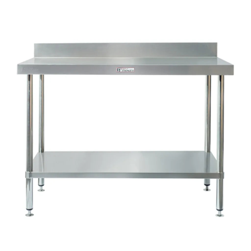 Simply Stainless Work Bench with Splashback SS02.1200 LB
