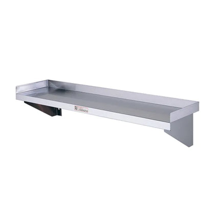 Simply Stainless / SS10.1800 / Stainless Wall Shelf - 1800mm Wide / 22kg / W1800 x D300 x H255 / Lifetime Warranty