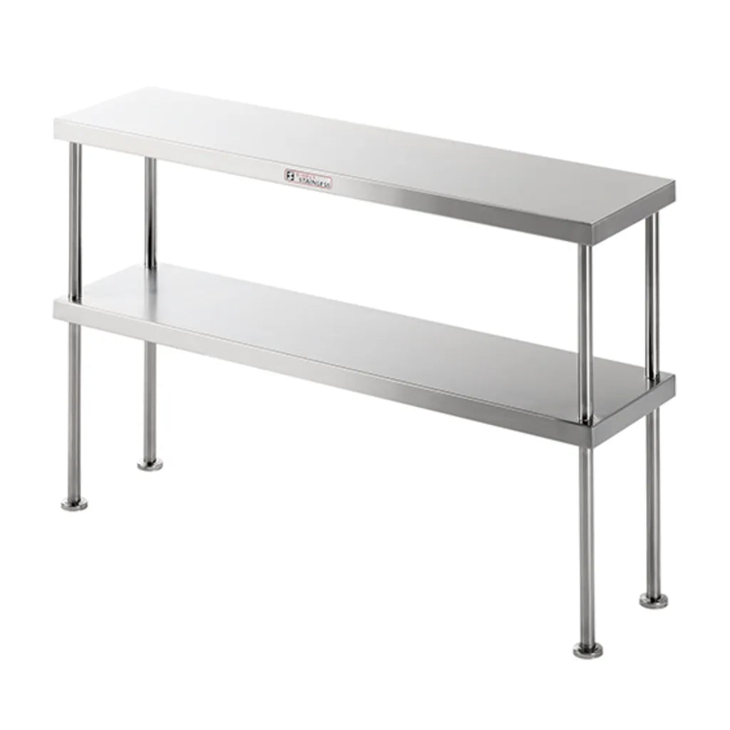 Simply Stainless 600mm wide Double Bench Over Shelf