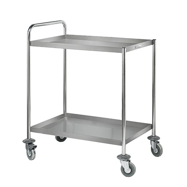 Simply Stainless / SS14 / Stainless Two Tier Trolley, Weight capacity - 80kg / 17kg / W800 x D550 x H900 / Lifetime Warranty