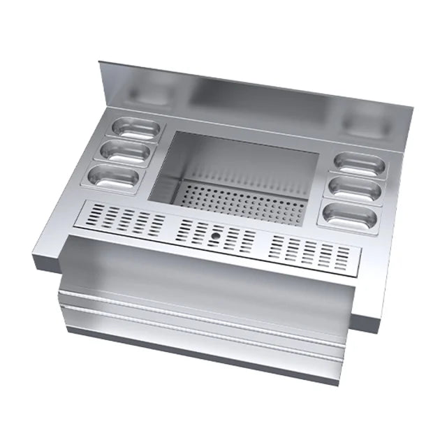 Simply Stainless SBM.CS.7.0950 Stainless Cocktail Station with Speed Rack