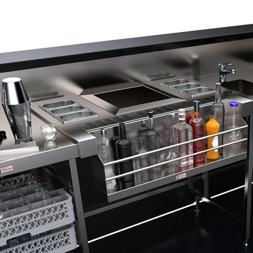 Simply Stainless Cocktail Station with Speed Rack SBM.CS
