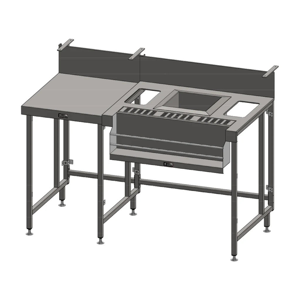 Simply Stainless Bar Modules End Frame for 700 Series Beer and Cocktail Stations SBM.EFCBS.0700