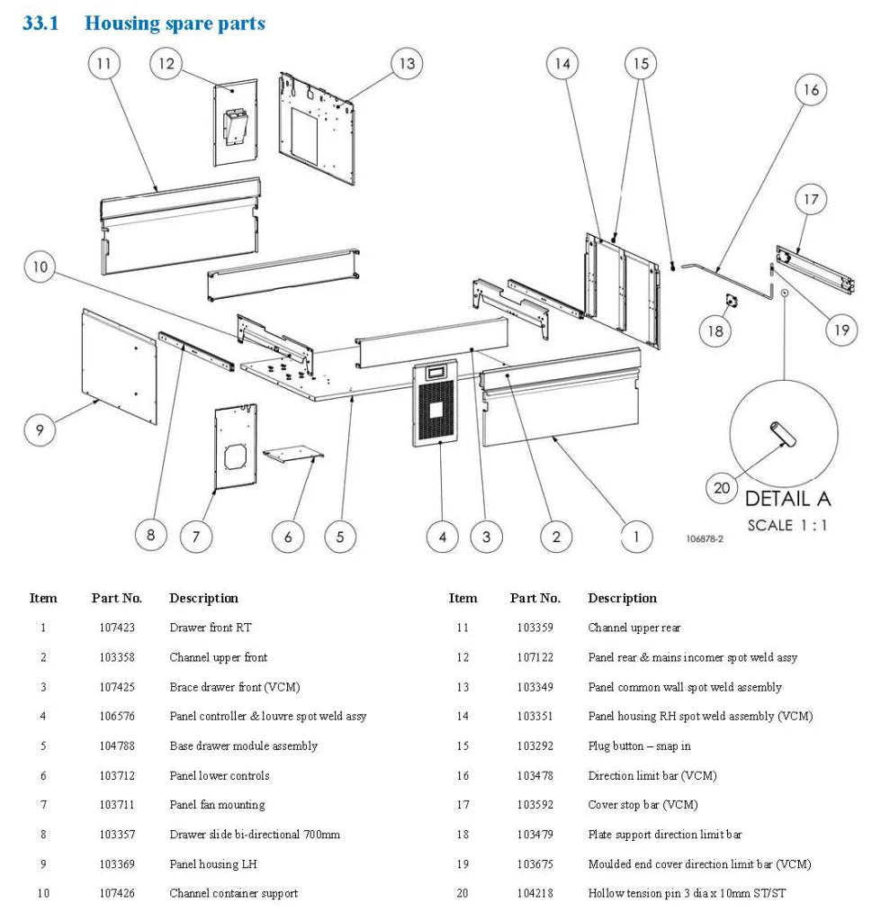 Adande Double Dual Temperature Matchbox Drawers