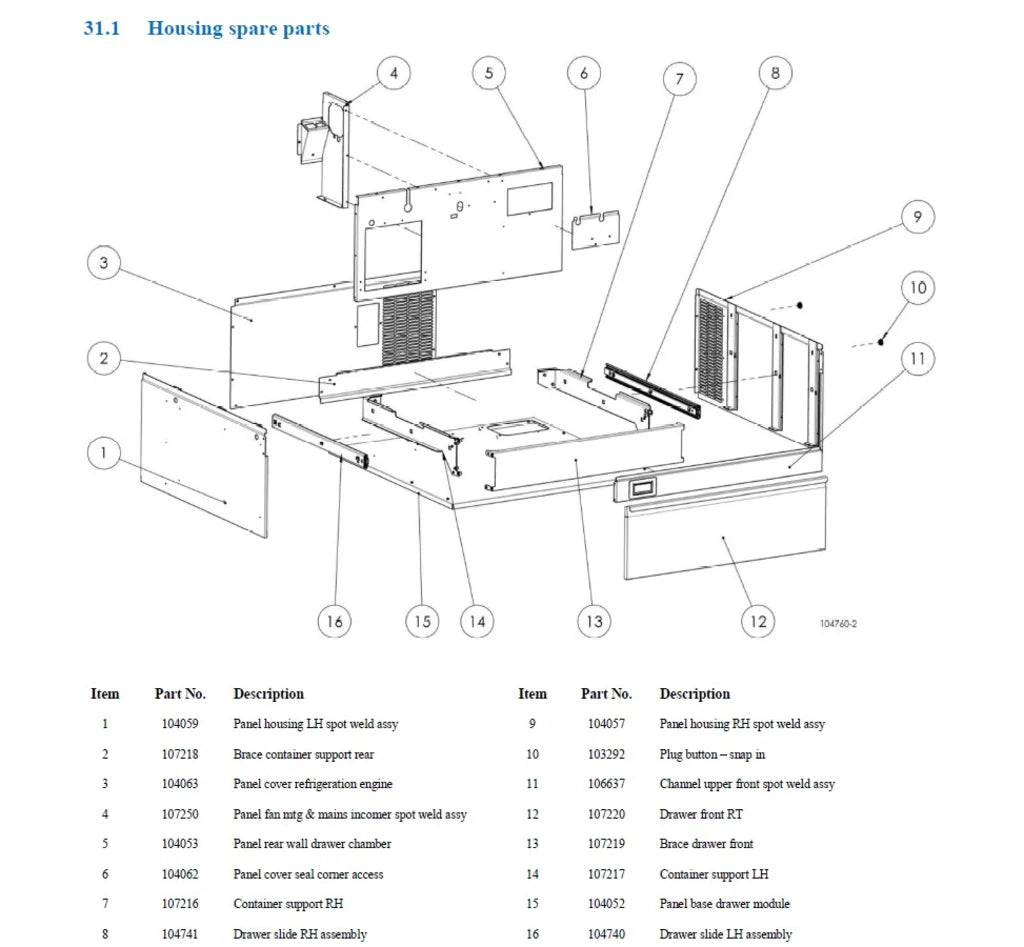 Adande Double Dual Temperature Drawers - 895mm Height