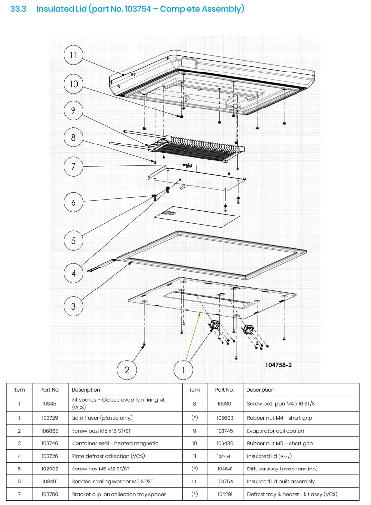 Adande Double Slimline Dual Temperature Drawers VLS2.RHS