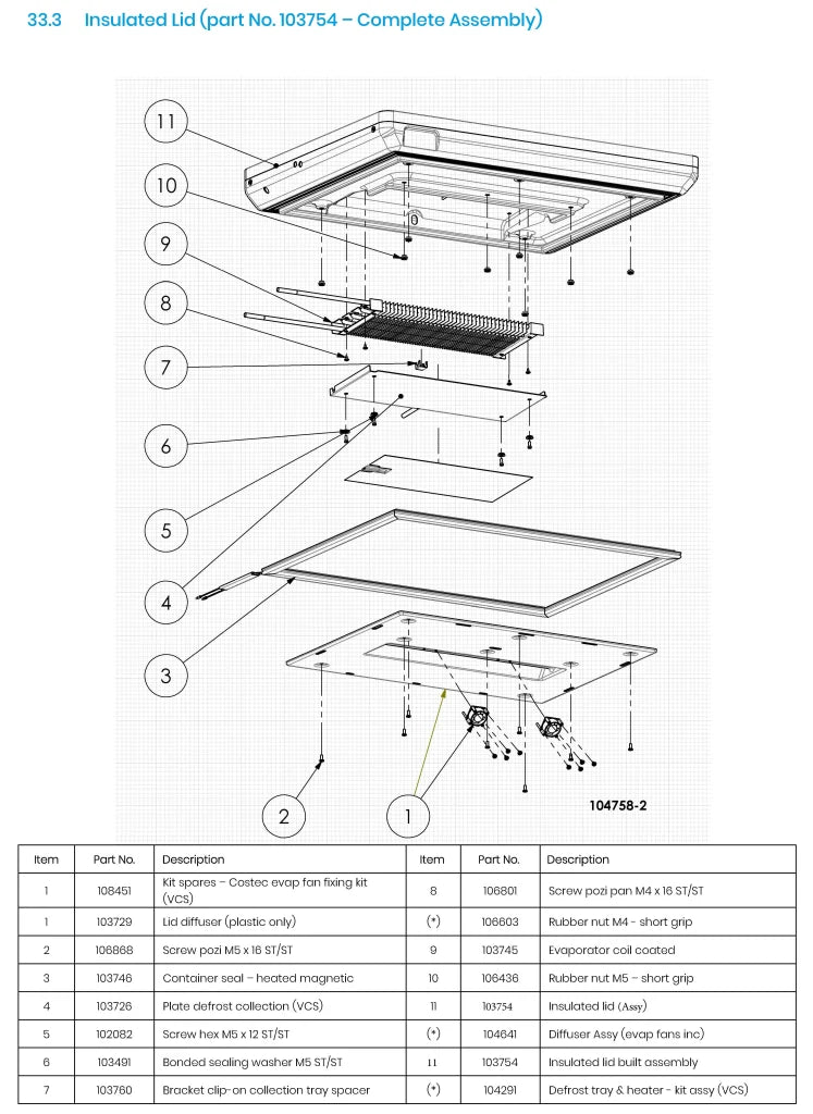 Adande Double Slimline Dual Temperature Drawers VLS2.CW