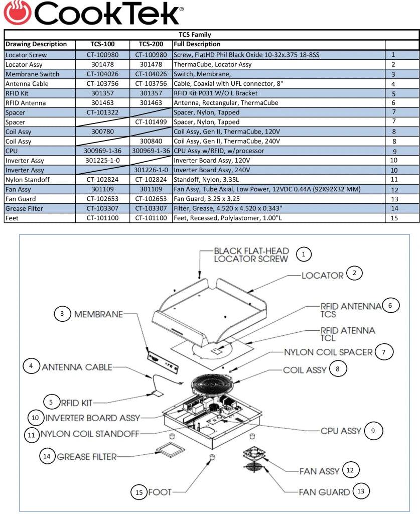 CookTek ThermaCube™ Delivery Bag Charger TCS200