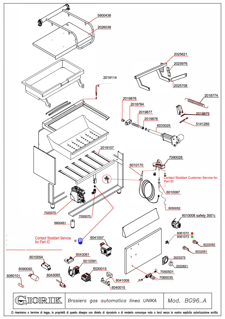 Giorik 900 Series 120L Gas Automatic Tilt Bratt Pan BG96XAT.P