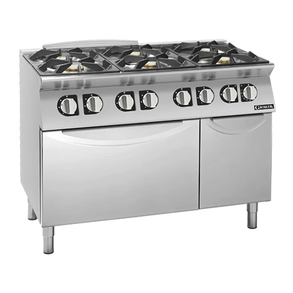 Giorik 700 Series 6 Burner Gas Range on Electric Oven CG760ET.N