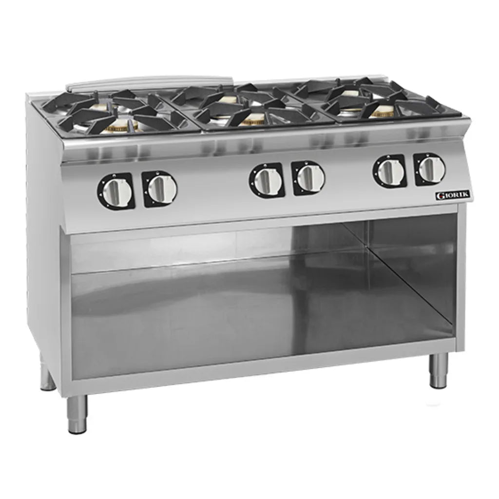 Giorik 700 Series 6 Burner Gas Boiling Top on Open Base CG760GT.P
