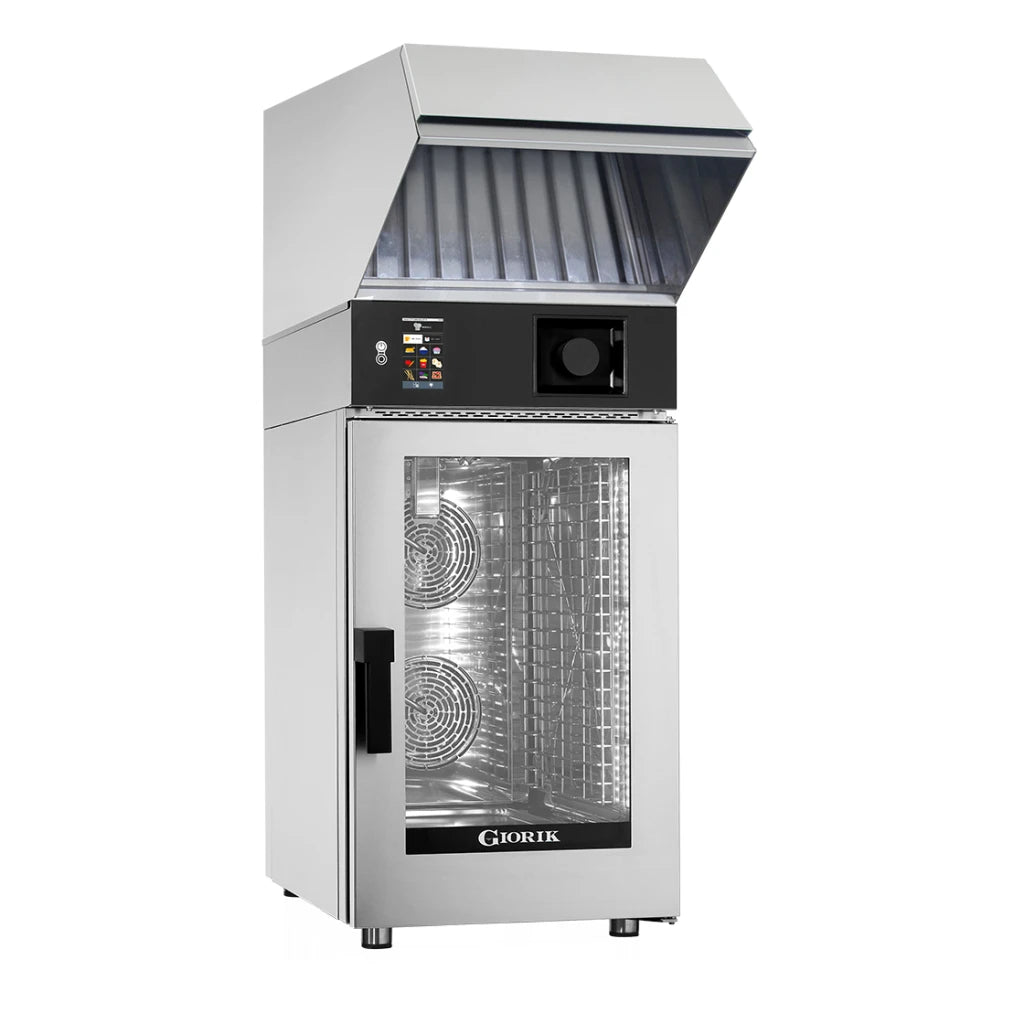 Giorik Mini Touch Injection Electric Combi Oven & Ventless Hood - 6 x 1/1GN KM061WT.RO.H