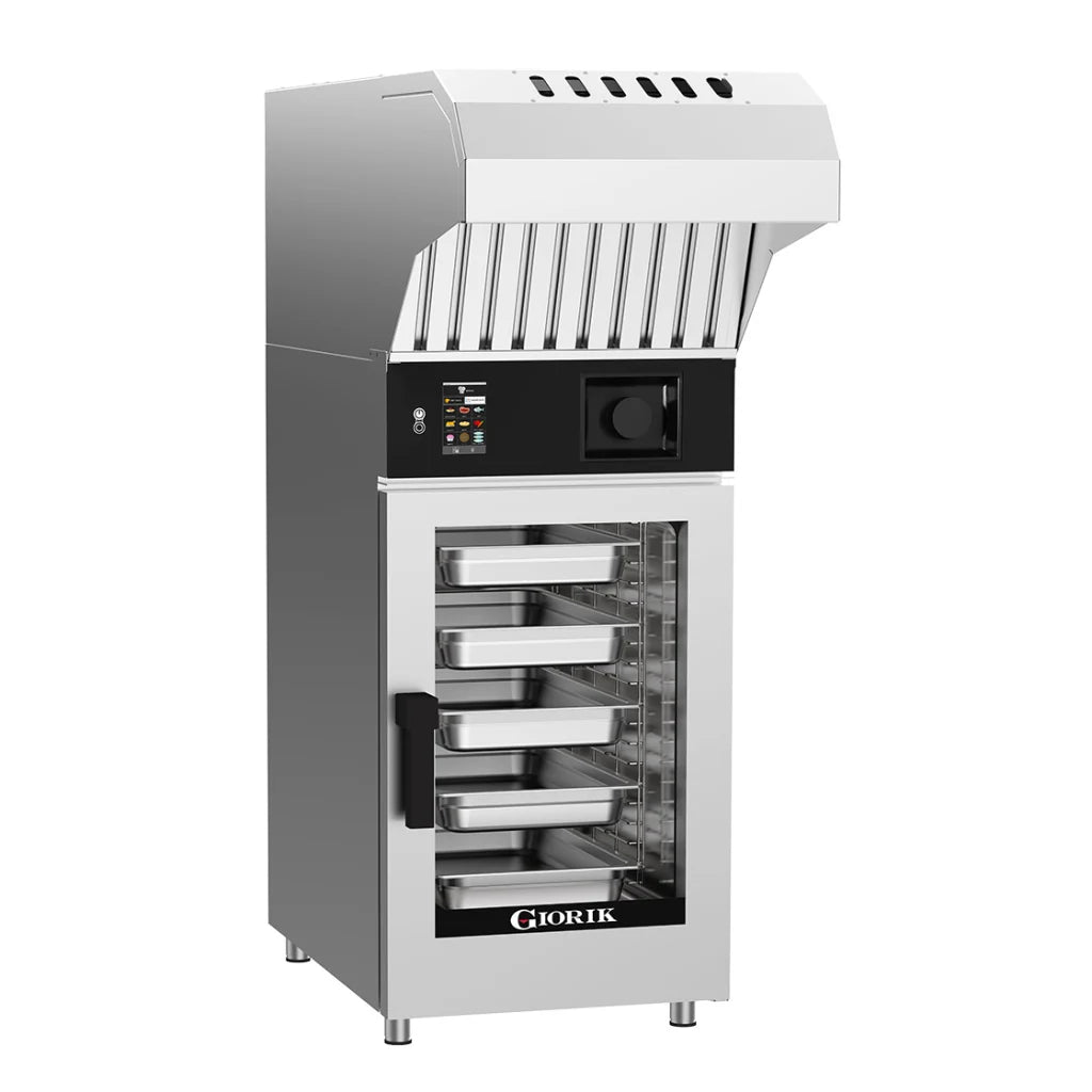 Giorik Mini Touch Injection Electric Combi Oven & Ventless Hood - 10 x 1/1GN KM101WT.SF.H