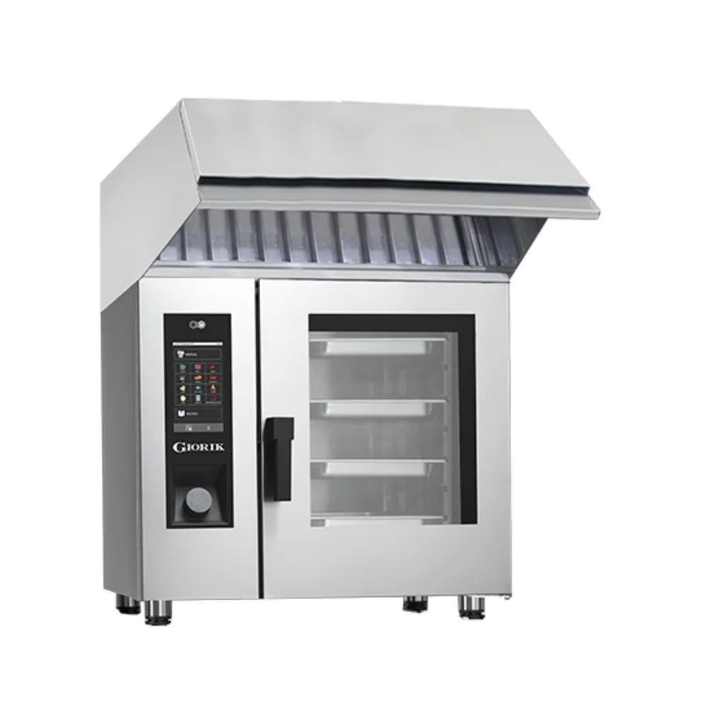 Giorik Steambox Evolution Boiler Electric Combi Oven & Ventless Hood - 6 x 1/1GN