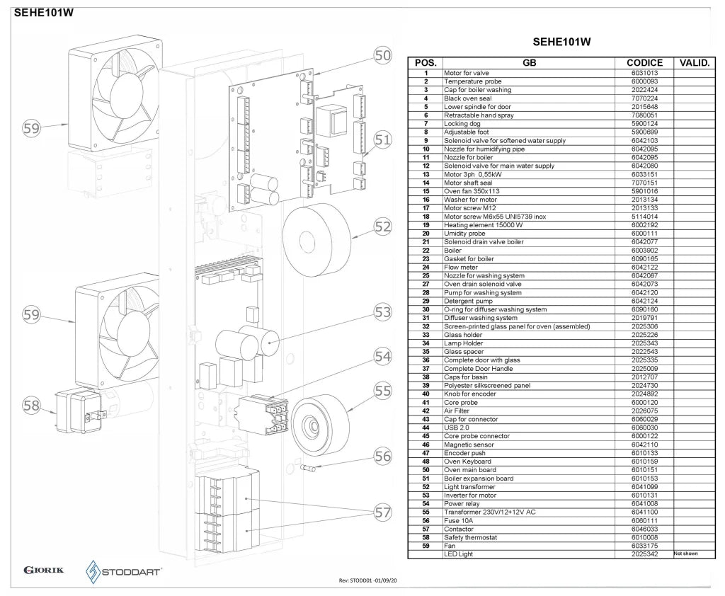Giorik Steambox Evolution Boiler Electric Combi Oven & Ventless Hood - 10 x 1/1GN
