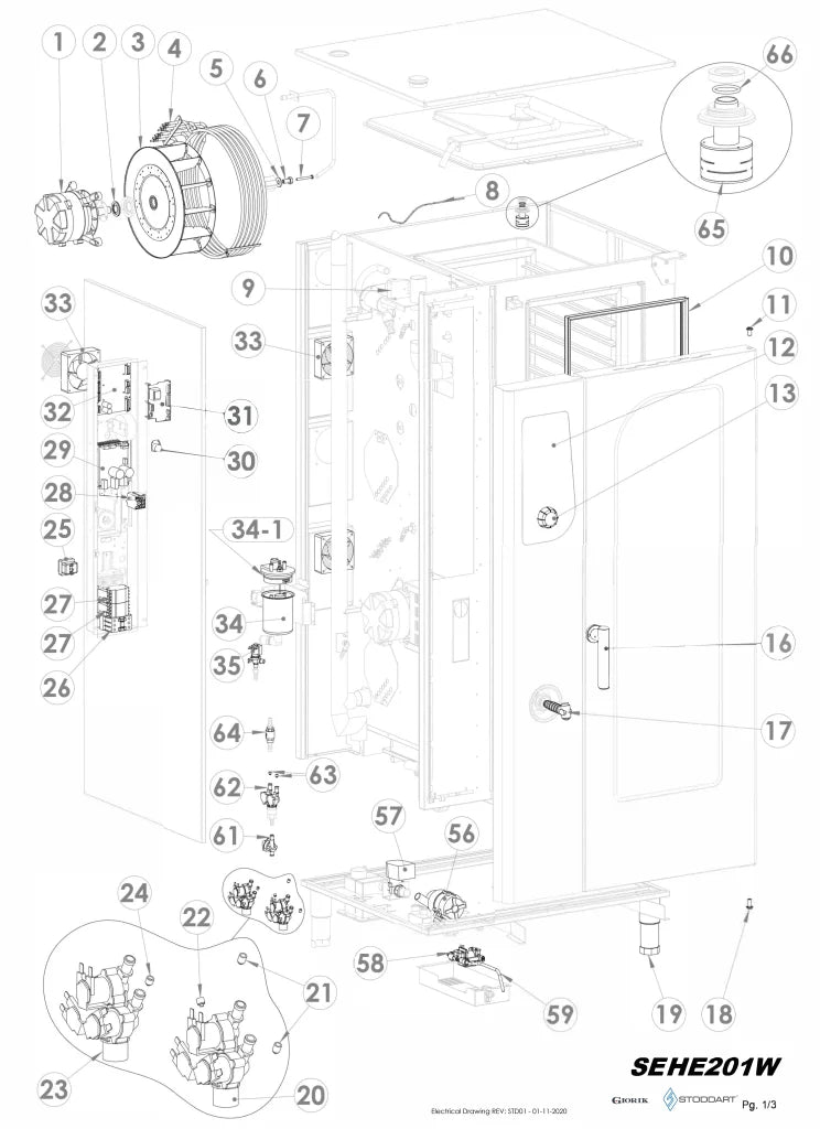 Giorik Steambox Evolution Boiler Electric Combi Oven - 20 x 1/1GN SEHE201WT.SF