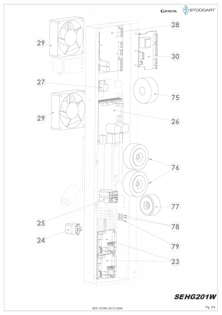 Giorik Steambox Evolution Boiler Gas Combi Oven - 20 x 1/1GN SEHG201WT.SF.N