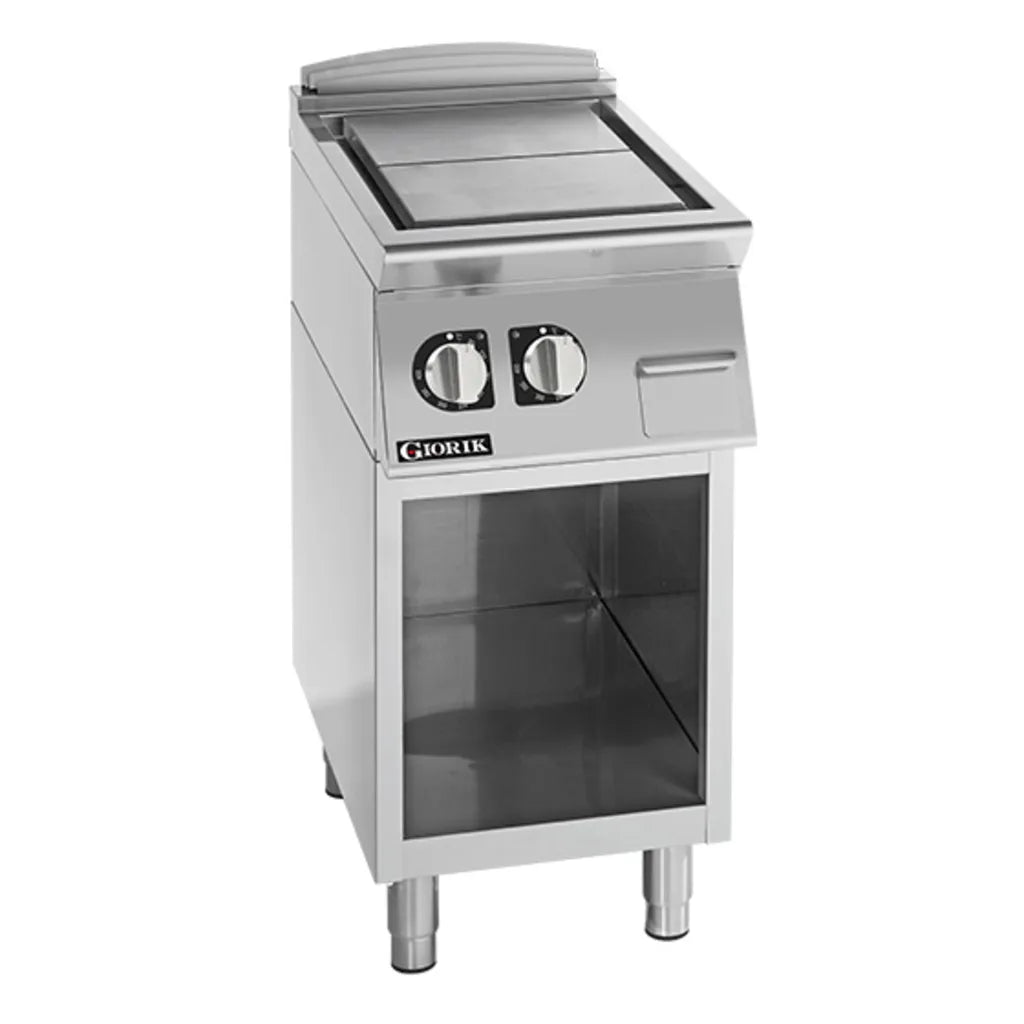 Giorik 900 Series 400mm wide Electric Solid Top on Open Base TE920GT