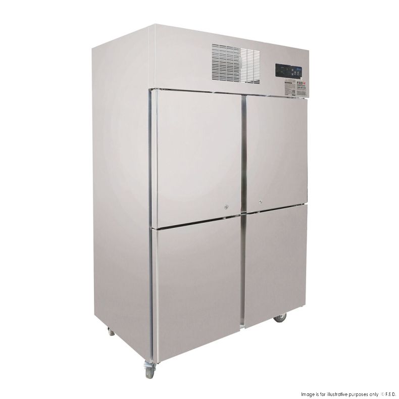 Thermaster SUF1000 TROPICAL 4 x Half door SS Freezer 1220w 1000L