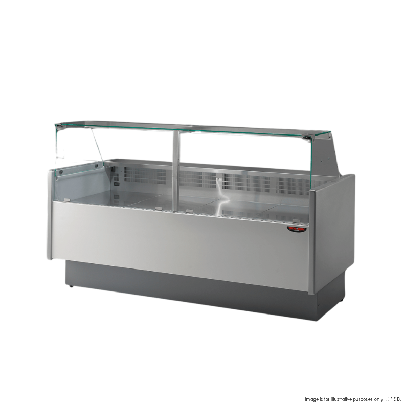 Tecnodom Serie MR9.5 2000mm Wide Deli Display with Storage and Castors - TDMR-0920