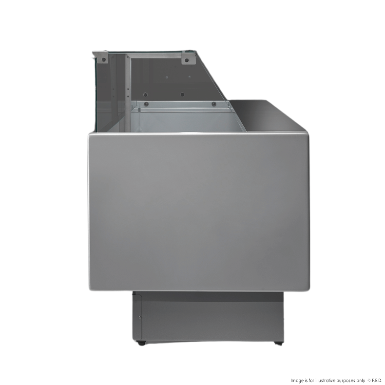 Tecnodom Serie MR9.5 2000mm Wide Deli Display with Storage and Castors - TDMR-0920