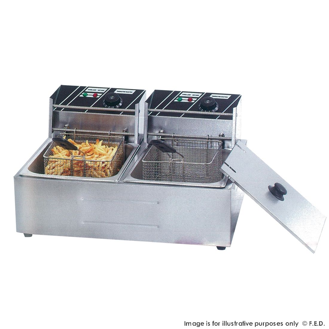 Benchstar TEF-82KW Double Tank Electric Fryer