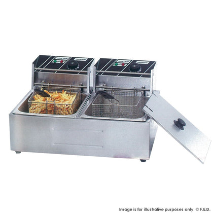 Benchstar TEF-82KW Double Tank Electric Fryer
