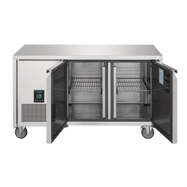 Polar U-Series Premium Double Door Counter Freezer 267Ltr - 605W. Total usable capacity: 196 Ltr. R290.