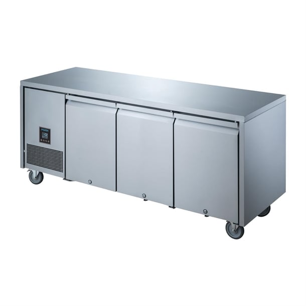 Polar U-Series Premium Triple Door Counter Fridge 420Ltr - 465W. Capacity: 420Ltr. Usable capacity: 307 Ltr. R290.