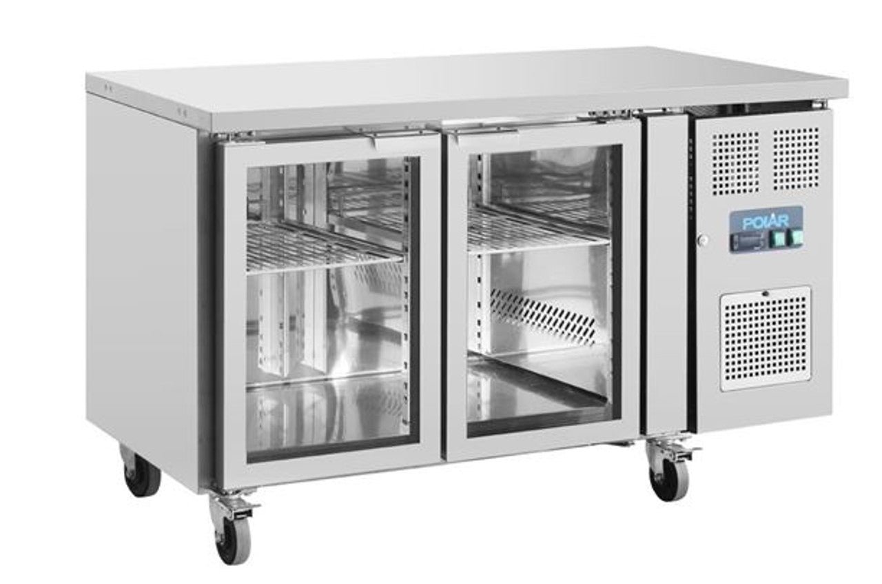 FED/UA023-A/Polar U-Series 2 Door Counter with Glass Doors/98kg 700x1360x860