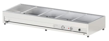 Woodson / W.BMA25 / 2 Rows, 5 Bays Large Bain Marie (10A) - 2.4kW / 47kg /  W1680 x D600 x H245 / 1Y Warranty