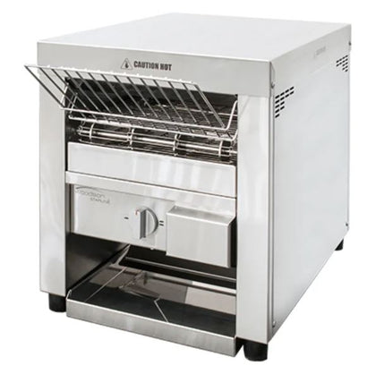 Woodson / W.CVT.D.10 / Conveyor Toasters, 300 slices per hour (10A) - 2.1kW / 28Kg / W378 x D502 x H446 / 1Y Warranty