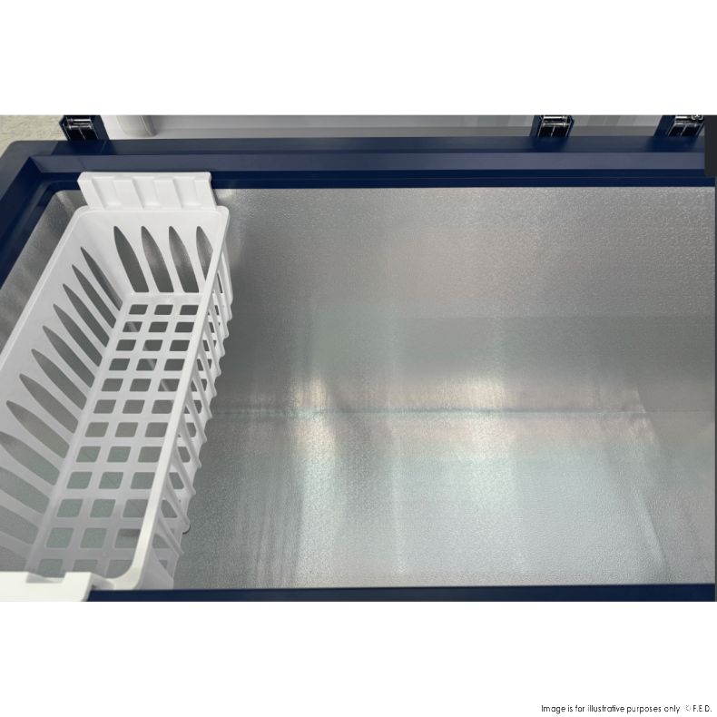 Thermaster 256L Chest Freezer with Flat Glass Sliding Lids - WD256G - Catering Sale
