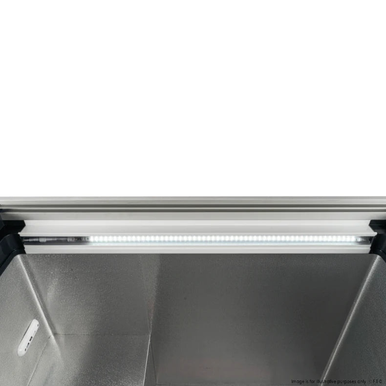 Thermaster 396L Chest Freezer With Flat Glass Sliding Lids WD396G