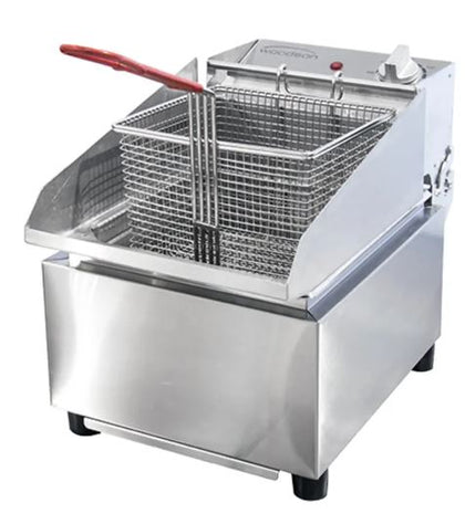 Woodson / W.FRS50 / Single Pan Fryer with 5L Pan(10A) - 2.2kW / 12Kg / W285 x D483 x H335 / 1Y Warranty