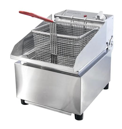 Woodson / W.FRS80 / Single Pan Fryer with 8L pan (15A) - 3.2kW / 14kg /  W285 x D483 x H384 / 1Y Warranty