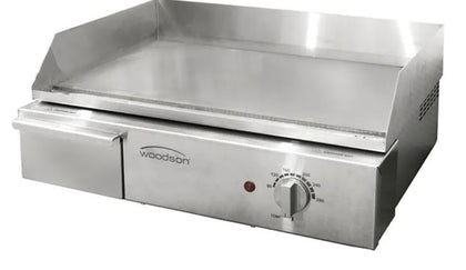 Woodson / W.GDA50.15 / 8mm Single control Griddle (15A) - 3.2kW / 22kg / W525 x D474 x H230 / 1Y Warranty