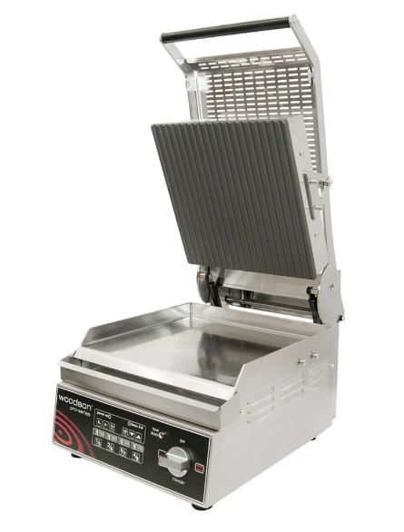 Woodson W.GPC61SC.R.A Pro-Series Computer Controlled Contact Grill - Anodised Ribbed
