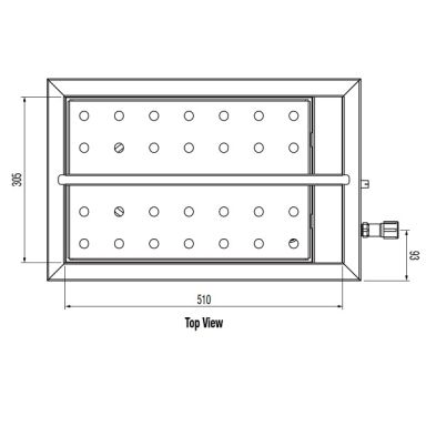 Woodson W.BMS11  1/1 GN Countertop Bain Marie W370 x D576 x H290