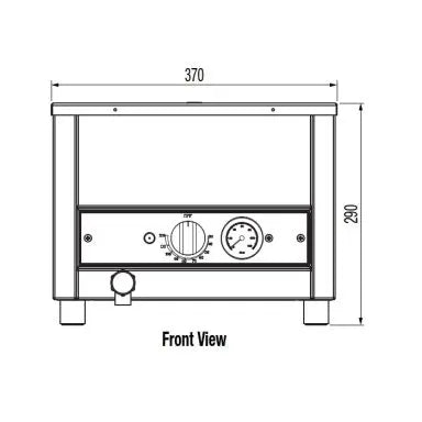 Woodson W.BMS11 1/1 GN Countertop Bain Marie W370 x D576 x H290