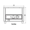 Woodson W.BMS11  1/1 GN Countertop Bain Marie W370 x D576 x H290