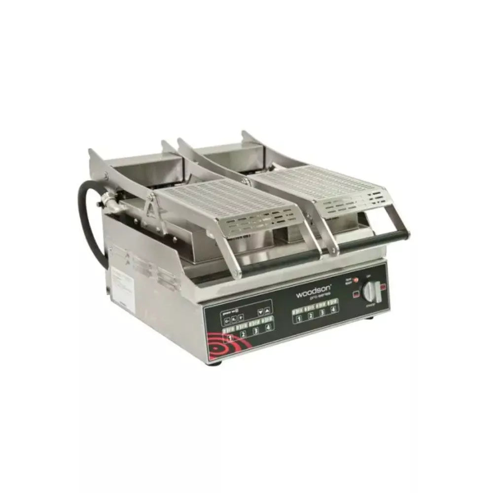Woodson W.GPC62SC Pro-Series Computer Controlled Contact Grill - Split Plate