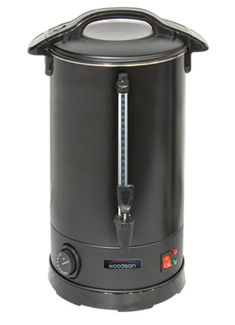 Woodson / W.URN20.B / 20L Capacity Matte Black Urn (10A) - 2.2kW / 5Kg / W325 x D325 x H500 / 1Y Warranty