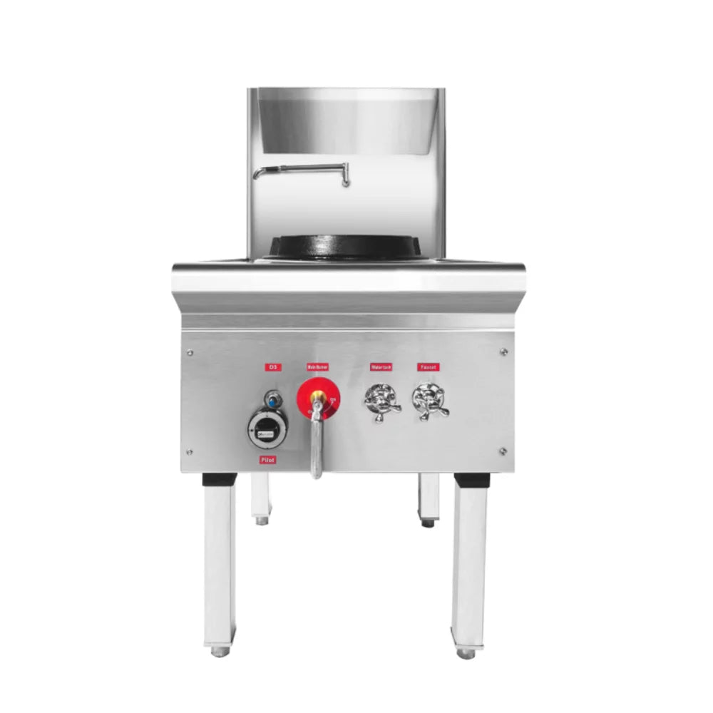 Gasmax Waterless LPG Single Wok Chimney Burner - WW-1LC